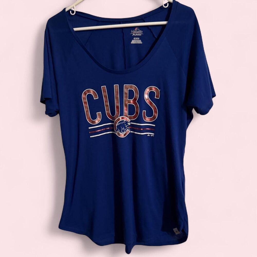 Majestic-athletic Women's Blue T-shirt